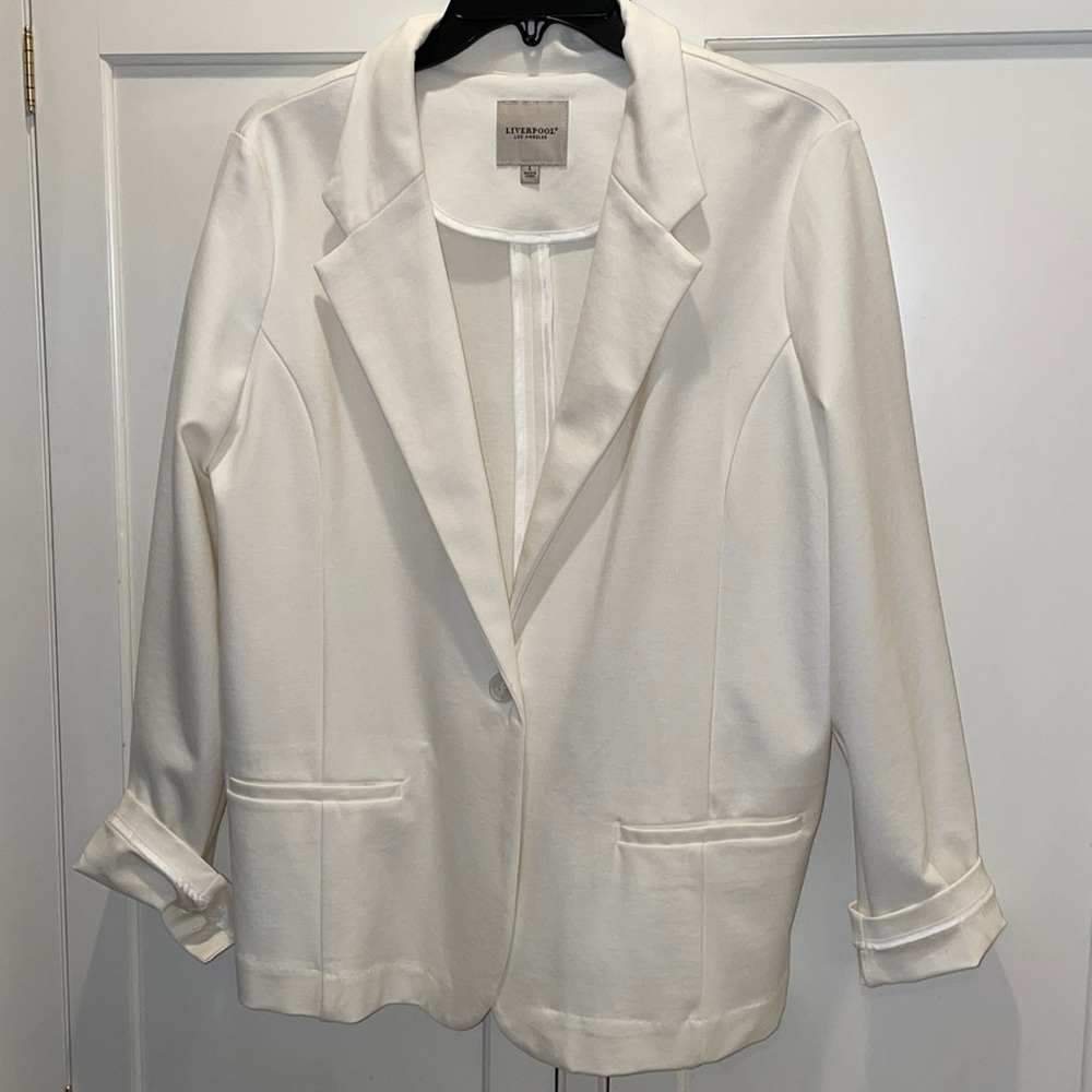 Liverpool LA white blazer L